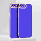 For iPhone SE 2022 / SE 2020 / 8 / 7 6D Electroplated TPU Phone Case(Blue) - 1