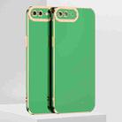 For iPhone SE 2022 / SE 2020 / 8 / 7 6D Electroplated TPU Phone Case(Green) - 1