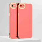 6D Electroplated TPU Phone Case For iPhone 7 Plus / 8 Plus(Pink) - 1