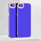 6D Electroplated TPU Phone Case For iPhone 7 Plus / 8 Plus(Blue) - 1