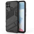 For OPPO Realme C21Y Punk Armor 2 in 1 PC + TPU Shockproof Phone Case(Black) - 1