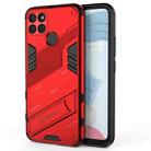 For OPPO Realme C21Y Punk Armor 2 in 1 PC + TPU Shockproof Phone Case(Red) - 1