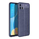 For OPPO A16K Litchi Texture TPU Shockproof Phone Case(Navy Blue) - 1