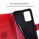 For Xiaomi Redmi Note 11 Pro+ 5G Rose Embossed Leather Phone Case(Red) - 6