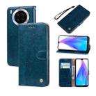 For Honor 50 Lite Oil Wax Texture Leather Phone Case(Blue) - 1