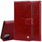 For Samsung Galaxy A22 5G Oil Wax Texture Leather Phone Case(Red) - 1