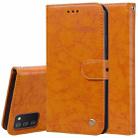 For Samsung Galaxy A02s Oil Wax Texture Leather Phone Case(Yellow) - 1