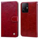 For Xiaomi Mi 11T Oil Wax Texture Leather Phone Case(Red) - 1