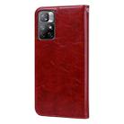 For Xiaomi Poco M4 Pro 5G / Redmi Note 11T 5G Oil Wax Texture Leather Phone Case(Red) - 3
