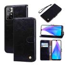 For Xiaomi Redmi Note 11 Pro+ 5G Oil Wax Texture Leather Phone Case(Black) - 1