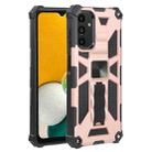 Shockproof TPU + PC Magnetic Protective Phone Case with Holder For Samsung Galaxy A13 4G/Galaxy A13 5G /Galaxy A13 Lite/GalaxyA04/Galaxy A04S/Galaxy A04E 4G(Rose Gold) - 1