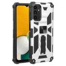 Shockproof TPU + PC Magnetic Protective Phone Case with Holder For Samsung Galaxy A13 4G/Galaxy A13 5G /Galaxy A13 Lite/Galaxy A04/Galaxy A04S/Galaxy A04E 4G(Silver) - 1