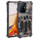 For Xiaomi Mi 11T / 11T Pro Camouflage Armor Kickstand TPU + PC Magnetic Phone Case(Army Green) - 1