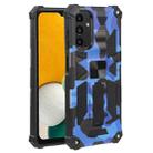 For Samsung Galaxy A13 5G Camouflage Armor Kickstand TPU + PC Magnetic Phone Case(Dark Blue) - 1