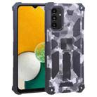 For Samsung Galaxy A13 5G Camouflage Armor Kickstand TPU + PC Magnetic Phone Case(Grey) - 1