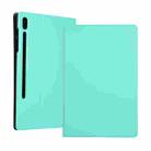 For Lenovo Xiaoxin Pad Pro 12.6 Voltage Craft Texture TPU Horizontal Flip Tablet Case(Mint Green) - 1