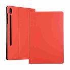 For Lenovo Xiaoxin Pad Pro 12.6 Voltage Craft Texture TPU Horizontal Flip Tablet Case(Red) - 1