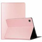 For Samsung Galaxy Tab A8 Voltage Craft Texture TPU Horizontal Flip Tablet Case(Rose Gold) - 1