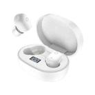 Borofone BW06 Manner True Wireless Digital Display Bluetooth Earphone with Charging Box(White) - 1