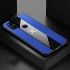 For OnePlus Nord N10 5G XINLI Stitching Cloth Texture Shockproof TPU Phone Case(Blue) - 1