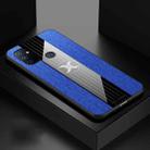 For OnePlus Nord N100 XINLI Stitching Cloth Texture Shockproof TPU Phone Case(Blue) - 1