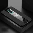 For OnePlus 8 XINLI Stitching Cloth Texture Shockproof TPU Phone Case(Black) - 1