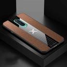 For OnePlus 8 XINLI Stitching Cloth Texture Shockproof TPU Phone Case(Brown) - 1