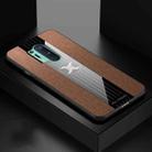 For OnePlus 8 Pro XINLI Stitching Cloth Texture Shockproof TPU Phone Case(Brown) - 1