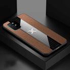 For OnePlus 8T XINLI Stitching Cloth Texture Shockproof TPU Phone Case(Brown) - 1