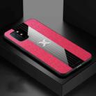 For OnePlus 8T XINLI Stitching Cloth Texture Shockproof TPU Phone Case(Red) - 1