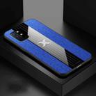 For OnePlus 8T XINLI Stitching Cloth Texture Shockproof TPU Phone Case(Blue) - 1