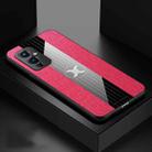 For OnePlus 9 XINLI Stitching Cloth Texture Shockproof TPU Phone Case(Red) - 1