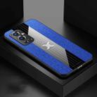 For OnePlus 9 Pro XINLI Stitching Cloth Texture Shockproof TPU Phone Case(Blue) - 1