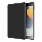 For iPad 10.2 2021 / 2020 / 2019 Mutural Silicone Microfiber Tablet Case(Black) - 1