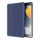 For iPad 10.2 2021 / 2020 / 2019 Mutural Silicone Microfiber Tablet Case(Midnight Blue) - 1