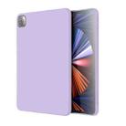 For iPad Pro 12.9  inch 2022 / 2021 / 2020 Mutural Silicone Microfiber Tablet Case(Lavender) - 1