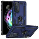 For Motorola Edge 20 Shockproof TPU + PC Phone Case(Blue) - 1