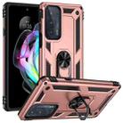 For Motorola Edge 20 Shockproof TPU + PC Phone Case(Rose Gold) - 1