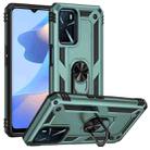 For OPPO A16 Shockproof TPU + PC Phone Case(Dark Green) - 1