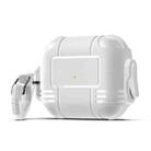 Traveler Earphone Protective Case with Hook & Lock Shell For AirPods 3(White) - 1