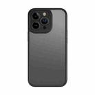 For iPhone 13 Pro ROCK U-shield Skin-like PC+TPU Phone Case (Black) - 1