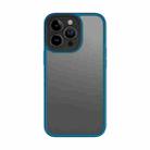 For iPhone 13 Pro ROCK U-shield Skin-like PC+TPU Phone Case (Blue) - 1