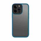 For iPhone 13 Pro Max ROCK U-shield Skin-like PC+TPU Phone Case (Blue) - 1