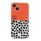 TPU Pattern Shockproof Phone Case For iPhone 13(Leopard Smiley) - 1