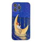 TPU Pattern Shockproof Phone Case For iPhone 12 Pro Max(Moon) - 1