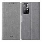 For Xiaomi Redmi Note 11 ViLi DMX Series Shockproof Magnetic Flip Leather Phone Case(Grey) - 1