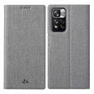 For Xiaomi Redmi Note 11 Pro ViLi DMX Series Shockproof Magnetic Flip Leather Phone Case(Grey) - 1