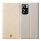 For Xiaomi Redmi Note 11 Pro ViLi DMX Series Shockproof Magnetic Flip Leather Phone Case(Gold) - 1