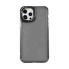 For iPhone 13 mini Black Lens Frame Transparent TPU Phone Case (Black) - 1