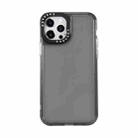 For iPhone 13 Black Lens Frame Transparent TPU Phone Case(Black) - 1